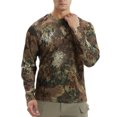 thumbnail image 1 of MAWCLOS T-shirt Décontracté pour Homme à Imprimé Camouflage Sport à Manches Longues Hauts Tactiques Motif Python Vert TG, 1 of 2