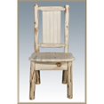 thumbnail image 1 of Chaise Latérale avec Design d'Arbre de Pin Gravé au Laser, Finition Laque Claire, 1 of 1