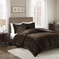 thumbnail image 2 of Duke Faux Fur Comforter Mini Set Chocolate King/Cal King, 2 of 10
