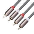 thumbnail image 1 of Cameland Hifi 2Rca To 2 Rca Rca Cable Ofc Av Audio Cable 1M 1.8M 3-M 5M 10M For Tv Dvd Amplifier Subwoofer Soundbar Speaker Wire, 1 of 9