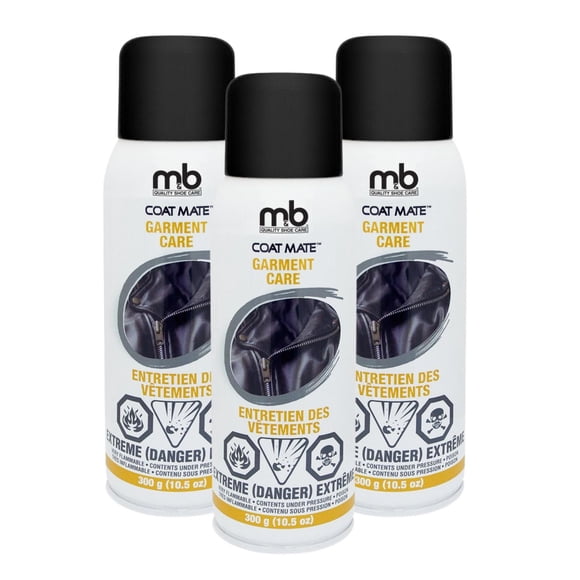 M&B COAT MATE™ Garment Care 3PK, 300g/10.5oz, Leather & Suede Protection