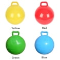 thumbnail image 2 of Pure Color Inflatable Bouncing Ball Jumping Hop Ball with Handle for Adults Exercise Green, 2 of 7