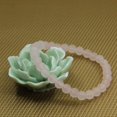 thumbnail image 3 of Bracelet Extensible Unisexe en Quartz Rose Mat Naturel avec Perles Rondes de 6 mm 7 Pouces, 3 of 5