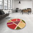 thumbnail image 4 of Ahgly Company Tapis d'Intérieur Rectangulaires Transitionnels Rouges Lavables à la Machine, 2 Pieds x 5 Pieds, 4 of 7