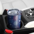 thumbnail image 3 of Gobelet Isolé 20oz, Gobelet de Voyage avec Couvercle, Porte-Gobelet Tasse de Voyage Amicale, Contenant Isotherme en Acier Inoxydable, Gobelet 20 Oz, Tasse à Café Réutilisable Isolée avec Couvercle (Jour de l'Indépendance), 3 of 6