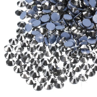 Uxcell 2880 Pcs Hotfix Rhinestones Flatback Crystal Glass Gems SS10 2.9mm Grey