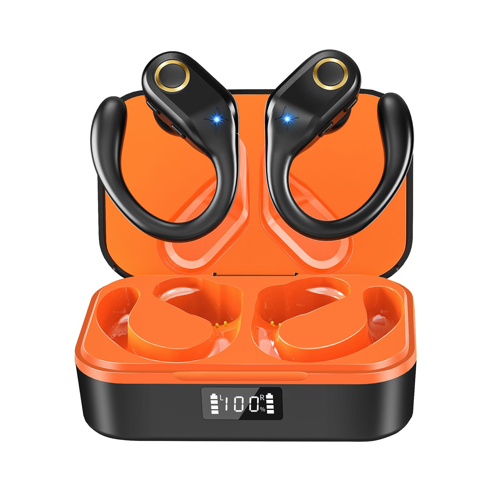 Wireless Earbuds Bluetooth Wireless Ear Clip Skeleton Conduction Headphones, Bluetooth 5.3 Open Ear Headphones, Apply for Running, Sports, Cycling, Driving Bluetooth Earbuds Wireless