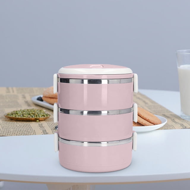 YHDSYY Big Sale! Stainless Steel Lunch Box Fresh-keeping Box Multi-layer Plastic Student Insulation Lunch Box Clearance Sales Today Deals Prime