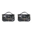 thumbnail image 2 of QualitChoice Modèle Sac Cosmétique Commode Femmes Sac de Rangement Sac de Transport Contenant le Type d'Organisateur de Maquillage de Voyage 3 2Set, 2 of 6