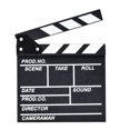 thumbnail image 1 of 1Pc Black Wooden Director Clapper Board Photo Props Film Movie Clapperboard, 1 of 8