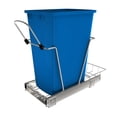 thumbnail image 1 of Rev-A-Shelf Pull Out Trash Can 35 Qt for Kitchen Cabinets, Blue, RV-12KD-22C-S, 1 of 10