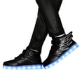 thumbnail image 3 of REDARER Boys' LED Light Up Sneakers – 7-Color USB Rechargeable High Top Luminous Shoes,for Size 9-9.5 Years, 3 of 6