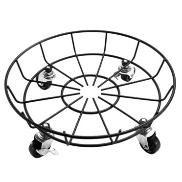 Support de Fleurs Mobile avec Roue et Base Ronde pour Pot de Fleurs dans un Plateau Ménager Polyvalent avec Roues Universelles pour un Déplacement Facile