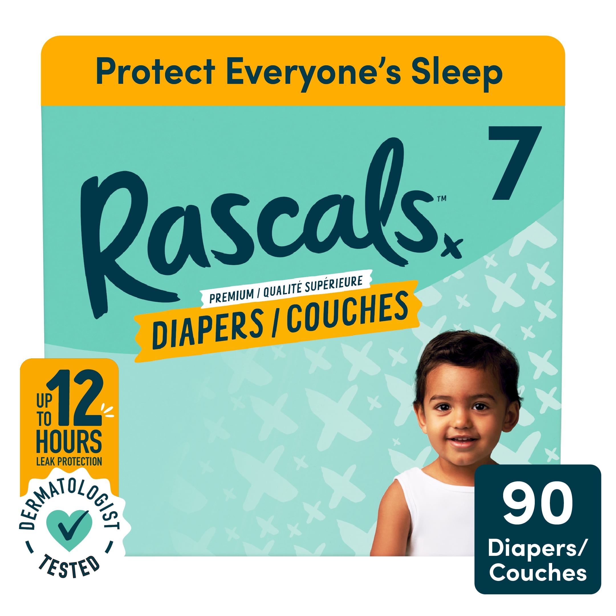 Couches Rascals Premium, Taille 7