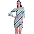 thumbnail image 1 of Moomaya Robe Courte Imprimée pour Femmes, Manches Évasées, Coupe Droite, Robes pour Femmes, Vêtements d'Été Décontractés, 1 of 6