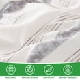 thumbnail image 4 of Gogreen Queen Duvet Cover Floral, Soft & Breathable Microfiber 3 Pieces Queen Bedding Sets, Pattern Queen Comfy Duvet Cover, with Zipper Closure (Gray Stripe, Queen), 4 of 8