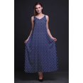 thumbnail image 4 of Bimba Robe Maxi à Bretelles Spaghetti Sans Manches en Rayonne à Blocs Imprimés pour Femmes, Coupe Évasée, Cami, X-Grand, 4 of 4