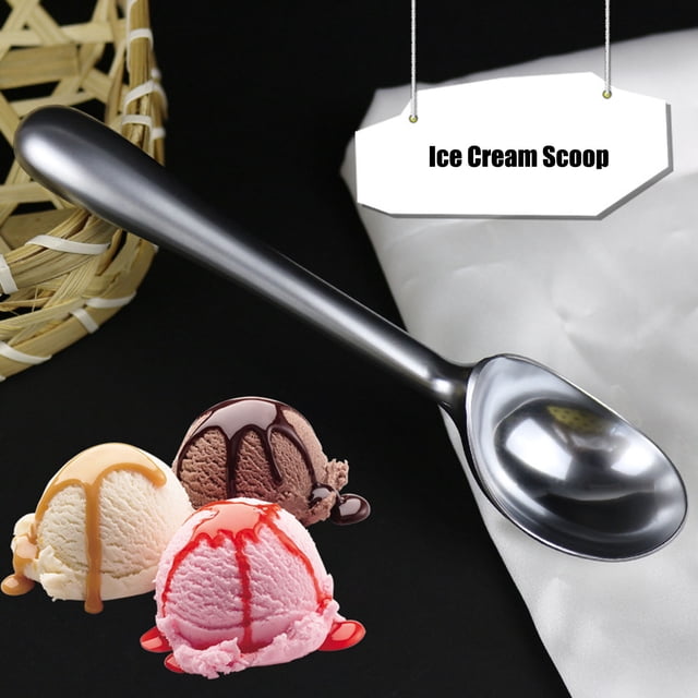 Boovnll Spoons, Ice Cream - Heavy Duty Ice Cream with Comfortable Non-Slip Handle, Easy Release Metal Ice Cream Kitchen Tool, Kitchen Gadgets, Plastic Spoons, Spoon