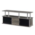 thumbnail image 4 of Designs2Go TV Stand with Three Storage Cabinets and Shelf in Medium Gray Wood, 4 of 6