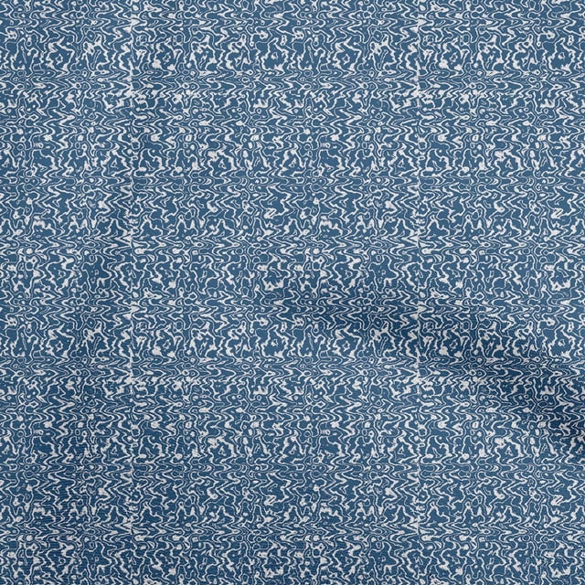 oneOone Tissu Popeline de Coton Bleu Sarcelle Tissu pour Robe Tissu Imprimé au Mètre 42 Pouces de Large-Ks