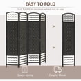 thumbnail image 4 of HOMCOM 5.6ft Folding Room Divider, Freestanding Privacy Screen for Bedroom, 4 of 10
