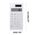 thumbnail image 3 of Solar Powered Calculator 12 Digit Display | Mini Pocket Calculator for Students | Quiet Exam Portable Computer | Aluminum Desktop Calculator for Office, Home, and School Use, 3 of 9