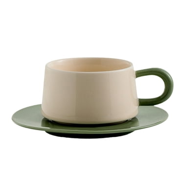 Rbaofujie Coffee Cups and Saucers Ceramic Fashions Cups Home Originality Afternoons Tea Cups Coffee Cups Set