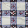 thumbnail image 4 of oneOone Organic Cotton Poplin Twill Fabric Check Ikat Printed Craft Fabric BTY 42 Inch Wide, 4 of 4