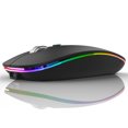 thumbnail image 1 of Wireless Bluetooth Mouse Rechargeable Silent Mouse Dual Mode (Bluetooth 5.1 + 2.4G) with Nano Receiver, 1 of 8