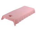 thumbnail image 2 of TISHITA Professional Breathable Washable Cotton Massage Table Bed Fitted Pad Cover Sheet Pink, 2 of 5