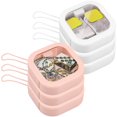 thumbnail image 2 of 6 Pcs Organisateur d'Écharpe de Cheveux Petit Support d'Écharpe de Cheveux Portable Boîte d'Organisateur Réutilisable pour Cotons-Tiges Organisateur de Bijoux de Voyage Boîte d'Accessoires pour Cheveux Polyvalente pour Cotons-Tiges Épingles à Cheveux Artisanat de Bijoux, 2 of 10
