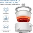 thumbnail image 4 of Electric Steamer for Cooking, 2L Ceramic Glaze Non-stick Pot, Dual Power Multi-functional Electric Cooker, Suitable for Steak, Pasta, Hot Pot, Ramen, Quick Heating and Overheat Protection, 4 of 7