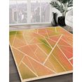 thumbnail image 3 of Ahgly Company Machine Washable Indoor Square Transitional Yellow Orange Area Rugs, 7' Square, 3 of 7