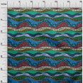 thumbnail image 3 of oneOone Polyester Spandex Green Fabric Floral Craft Projects Decor Fabric Printed By The Yard 56 Inch Wide, 3 of 5