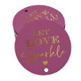 thumbnail image 1 of Inkdotpot Real Gold Foil Let Love Sparkle Wedding Tags Favor Hang Paper Tags 100 Pieces, 1 of 6