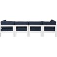 thumbnail image 3 of Meridian Furniture Nizuc Bleu Marine Canapé Modulaire d'Extérieur pour Patio, 3 of 9