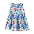 thumbnail image 3 of Robe d'Été pour Petite Fille Robe Trapèze pour Fille Robe Sans Manches à Fleurs Robe pour Filles pour Occasions Spéciales, 3 of 3