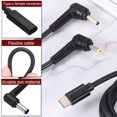 thumbnail image 3 of 0.5FT USB C to DC PD Power Fast Charging Cable, 6.5mmx1.4mm 65W/18V-20V DC Power Cable, Type C Input 3.25A Adapter Jack Converter for Router, Camera, TV Box, Desk Lamp(Black), 3 of 6