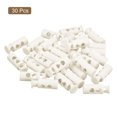 thumbnail image 3 of Unique Bargains Lot de 30 Butées à Ressort à Double Trou en Plastique pour Cordon de 4 mm, Blanc, 3 of 5