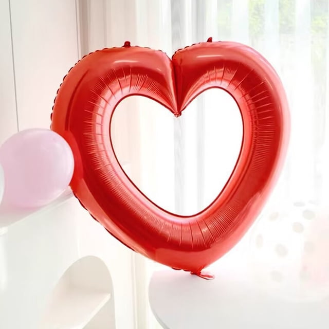 PEONAVET 33 Inch Large Hollow Balloons Valentine's Day Birthday Party Decoration Shooting Props Bright Surfaces Can Be Connected In Series