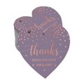 thumbnail image 1 of Inkdotpot Pack Of 50 Real Rose Gold Foil Paper Tags Thanks From The New Wedding Favor Hang Tags, 1 of 6