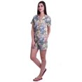 thumbnail image 2 of Moomaya Ensemble de Pyjama en Coton pour Femmes, Chemise de Nuit à Col Cranté à Manches Courtes, 2 of 6