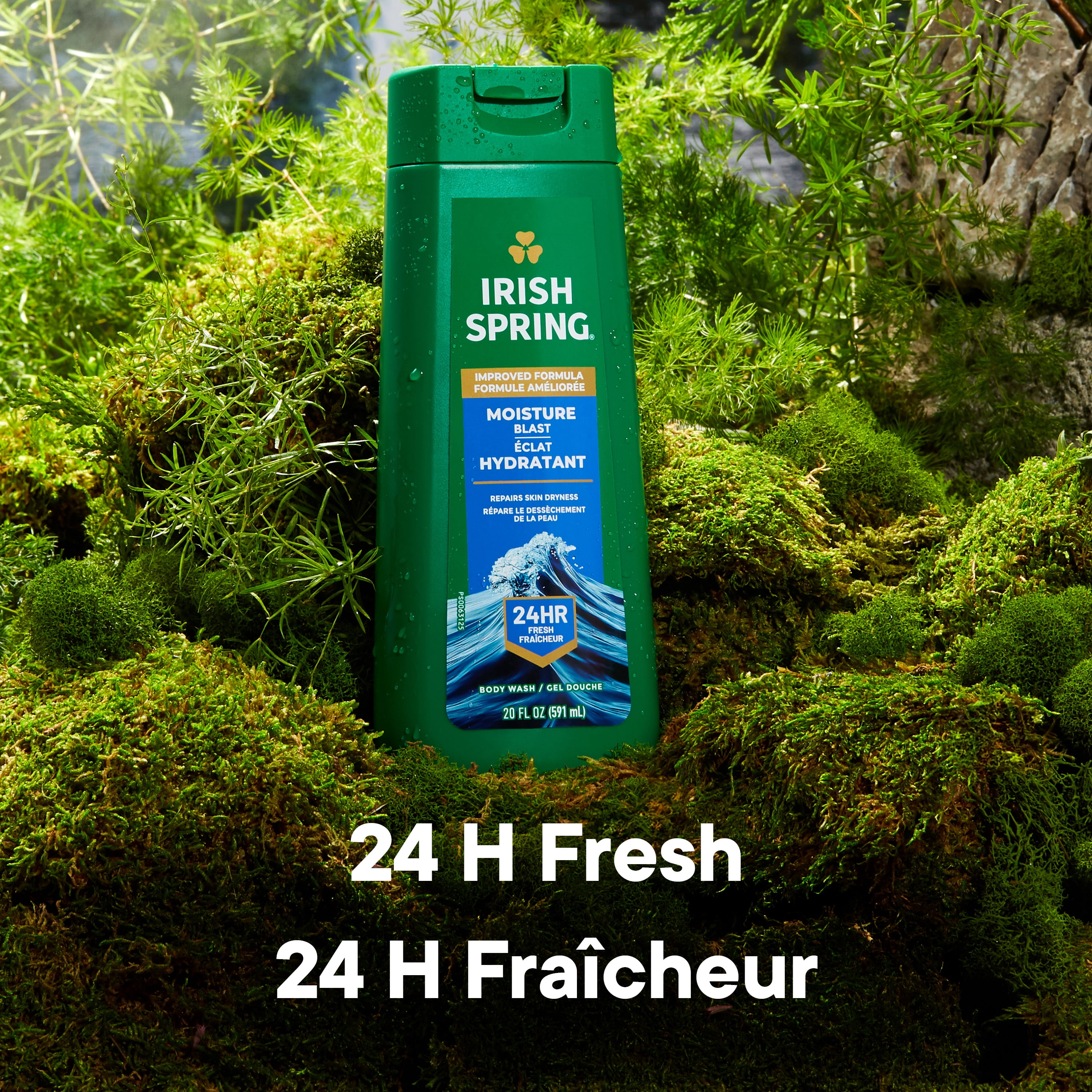Irish Spring Moisture Blast Body Wash for Men, 591 ml Bottle