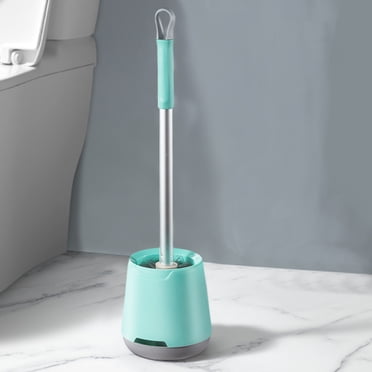 Aqestyerly Toilet Brush with Hard Bristles,Long Handle Bathroom Cleaning Brush,Modern Toilet Cleaner Set,Compact Bowl Brush for Deep Cleaning HWRETIE
