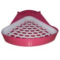 thumbnail image 1 of fastboy Multi-colors Geometric Shaped Pet Potty Toilet Corner Bedding Box Small Animal Universal Plastic Toilet, 1 of 8