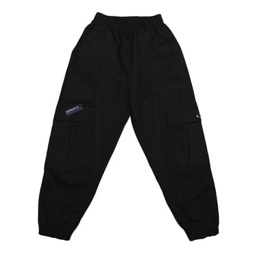 PMVFHDE Pantalon de Soccer pour Garçons Garçons Enfants Été Pantalon Cargo Décontracté Couleur Unie Pantalon de Survêtement Ample Pantalon pour Sports Vêtements de Sport Noir,13-14 Ans