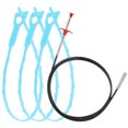 thumbnail image 1 of Unique Bargains Outil de Débouchage de Drain 2m en Acier Inoxydable & 3 Pcs PP Débouchage Bleu, 1 of 4