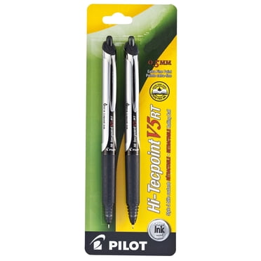 Pilot Hi-Tecpoint V5 RT Stylos à bille roulante rétractables - Noir