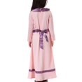 thumbnail image 4 of Robes pour Enfants Liquidation Robe Longue Musulmane Filles Moyennes Grandes Manches Longues Col Claudine Robe à Blocs de Couleur Robes de Pâques pour Filles Robe Maxi pour Demoiselles d'Honneur Rose Nouveau, 4 of 7