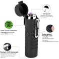 thumbnail image 3 of Usb Lighter, Electric Lighter, Rechargeable With Flashlight, Arc Lighter, Waterproof, Windproof, Flameless, Plasma Lighter For Cigars, Kitchen, Outdoor, Camping, 3 of 7